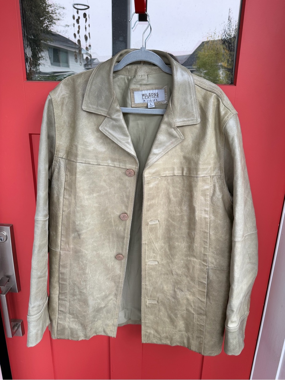 Wilsons Leather Men's Olive Leather Jacket